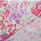 100% Cotton Flannel Fabric / Floral Printed - By the Yard