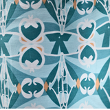 Geometric Decorative Print (Mint/Teal)(#CPD01) By Yard