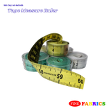 Tape Measure Ruler: Soft PVC, Plastic Case, Double Scaled(Inch/cm), 60 inches(150 cm)