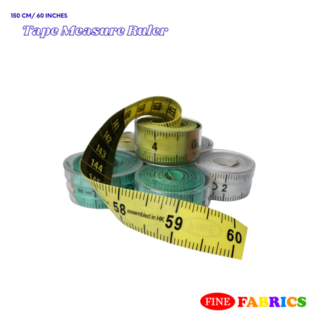 Tape Measure Ruler: Soft PVC, Plastic Case, Double Scaled(Inch/cm), 60 inches(150 cm)