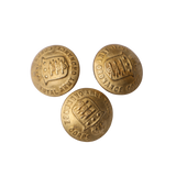 3PC Vintage Brass shank Button – 7/8" (2.22 cm)
