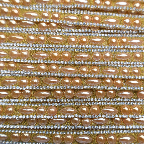 Pearl Rhinestone Trim - 0.5 Inch/10YDS (#GD08)