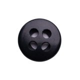 AUBURN Button: Black, 4-Hole, 2 Sizes, by Dozen(12 pcs)/Gross(144 pcs)