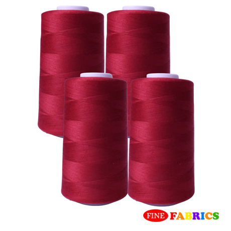 Sewing Threads: 5,000 Yards: All-Purpose: 100% Polyester: Tex24: 17 Colors(Red/Purple Shade): Single/Pack