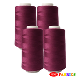 Sewing Threads: 5,000 Yards: All-Purpose: 100% Polyester: Tex24: 17 Colors(Red/Purple Shade): Single/Pack