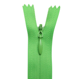 All Purpose, Plastic Invisible Zippers -18", Green Shade