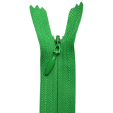All Purpose, Plastic Invisible Zippers -18", Green Shade