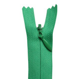 All Purpose, Plastic Invisible Zippers -18", Green Shade