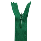 All Purpose, Plastic Invisible Zippers -18", Green Shade