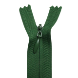All Purpose, Plastic Invisible Zippers -18", Green Shade