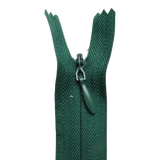 All Purpose, Plastic Invisible Zippers -18", Green Shade