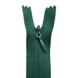 All Purpose, Plastic Invisible Zippers -18", Green Shade