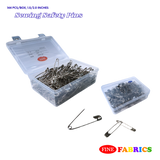 Sewing Safety Pins: 144 pcs/box, 1.5/2.0 Inches