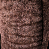 Terry Cloth Knit Fabric (Cozy Textured Brown) - By the Yard
