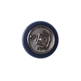 4PC Navy Blue & Silver Crest Shank Button – 1" (2.54 cm)