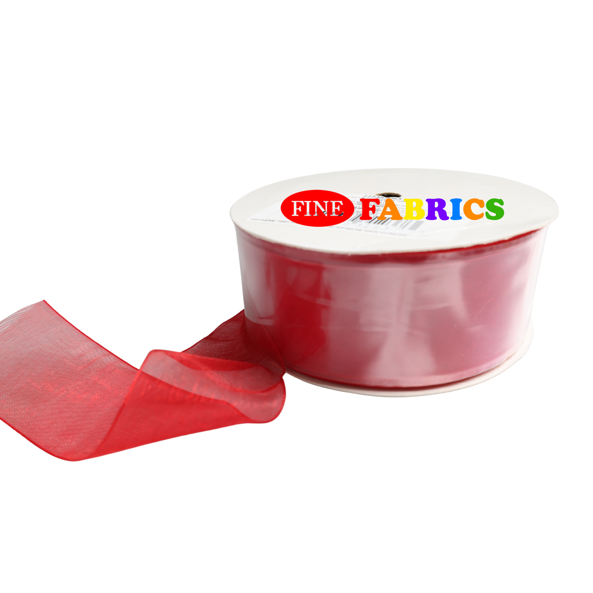 Nylon Craft Ribbon – Chantel Red, 1.5" × 15 Yards