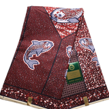 African Fabrics(6 Yard):  Ankara Tribal Print Fabric(#AFR09)