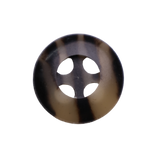 AUBURN Button : Dark Brown(#52),  4-Hole, 2 Sizes, by Dozen(12 pcs)/Gross(144 pcs)