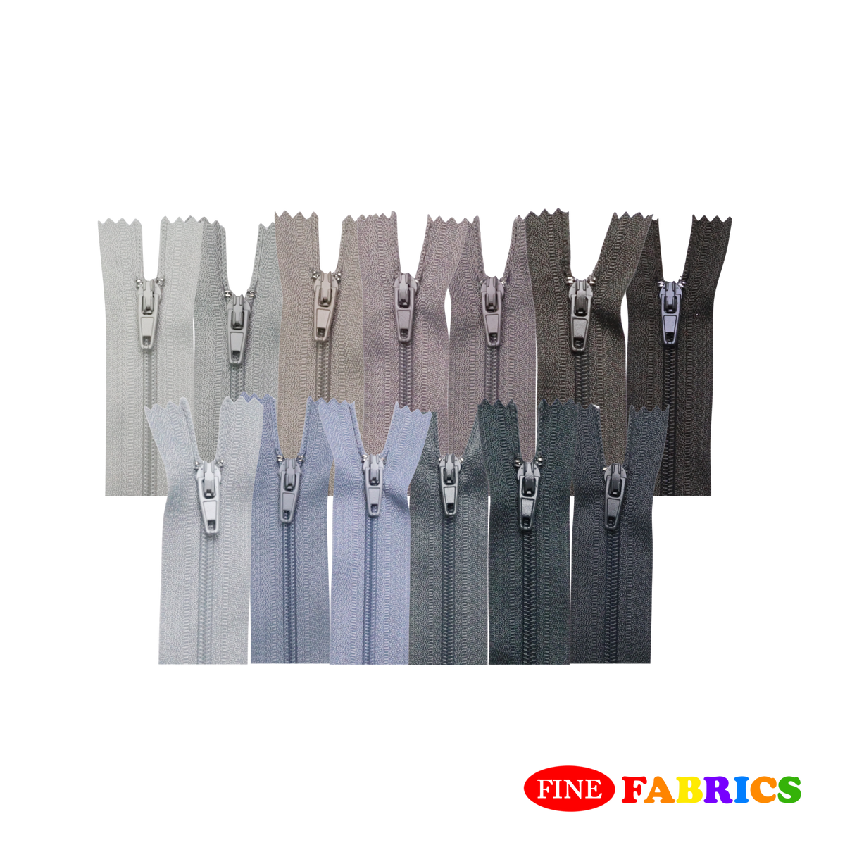 Plastic Normal Zippers: 18