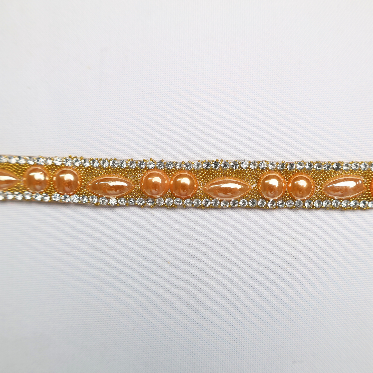 Pearl Rhinestone Trim - 0.5 Inch/10YDS (#GD08)