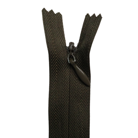 All Purpose, Plastic Invisible Zippers -18", Green Shade
