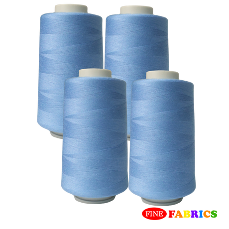 Sewing Threads: 5,000 Yards: All-Purpose: 100% Polyester: Tex24: 22 Colors(W/B, Neutral/Blue Shades): Single/Pack