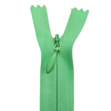 All Purpose, Plastic Invisible Zippers -18", Green Shade