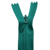 All Purpose, Plastic Invisible Zippers -18", Green Shade