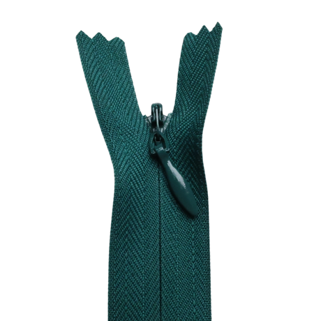 All Purpose, Plastic Invisible Zippers -18", Green Shade