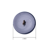 4PC Navy Blue & Silver Crest Shank Button – 1" (2.54 cm)