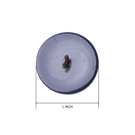 4PC Navy Blue & Silver Crest Shank Button – 1" (2.54 cm)