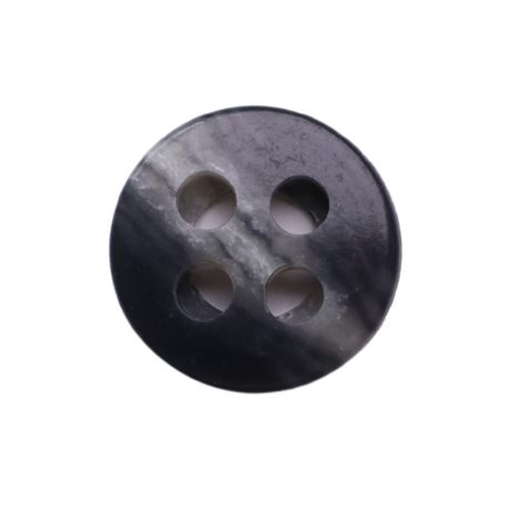 AUBURN Button: Gray(#2), 4-Hole, 2 Sizes, by Dozen(12 pcs)/Gross(144 pcs)