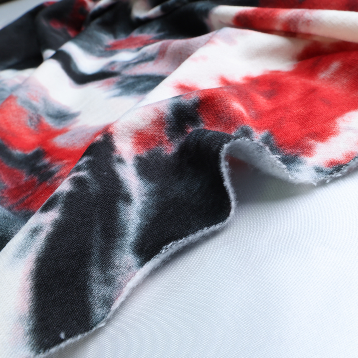 Tie-Dye Fleece Back Jersey - By the Yard