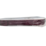 Rhinestone Mesh Trim – Hot Pink on Black, 27mm Wide (10 Yards)