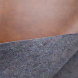 Brown Faux Leather Upholstery Fabric(#5U03) By the Yard