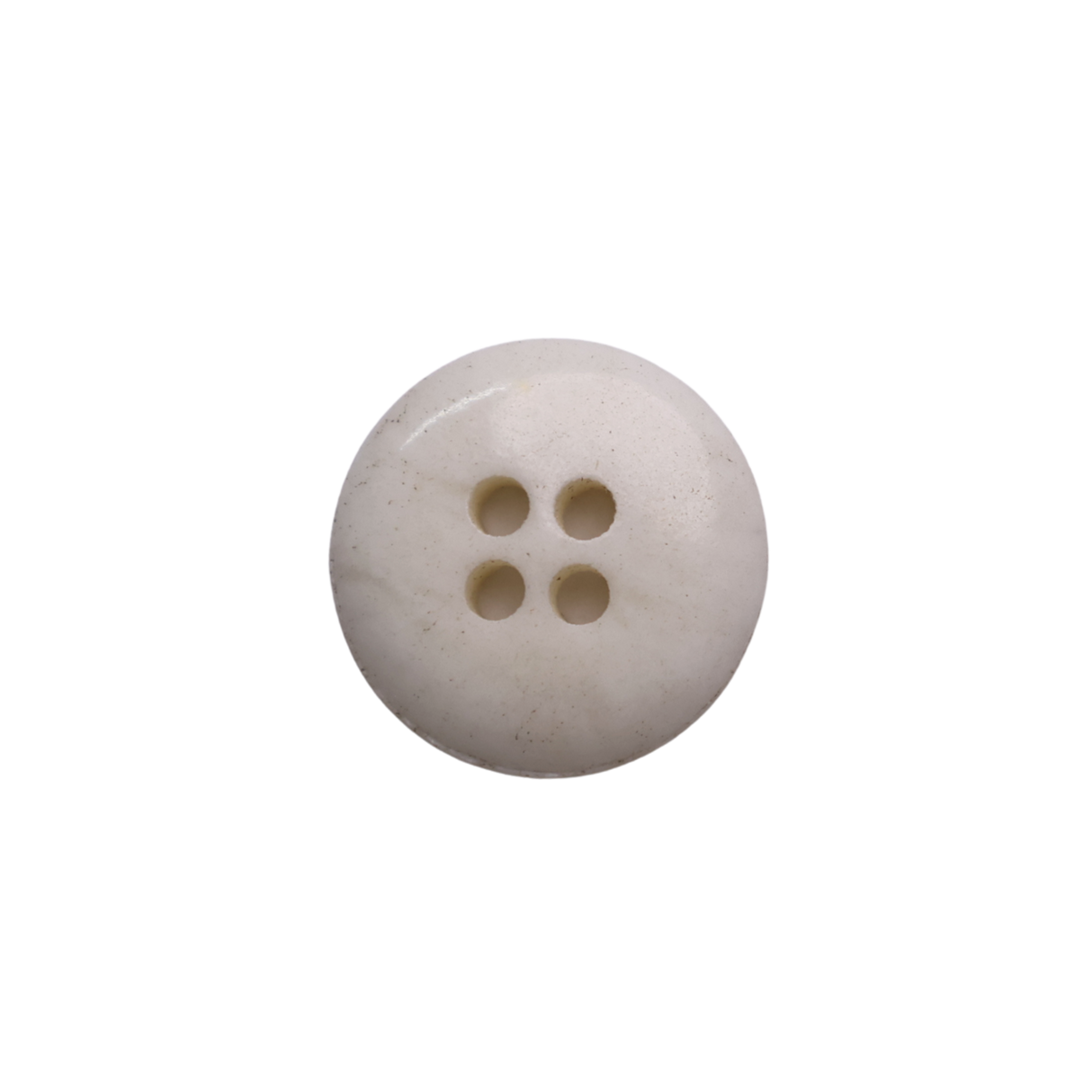 BISTRO Button: White(#1151),  4-Hole, 2 Sizes, by Dozen(12 pcs)/Gross(144 pcs)