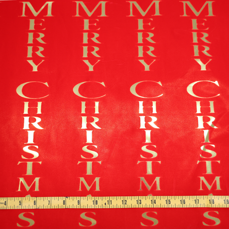 [Wrapping Paper Roll]Metallic Christmas  –By 10 Yards