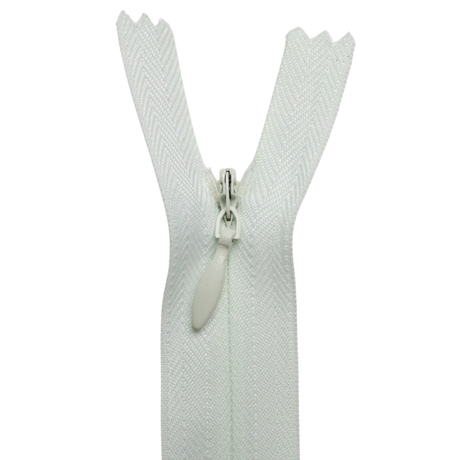 All Purpose, Plastic Invisible Zippers -18", Green Shade