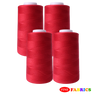 Sewing Threads: 1 Pack(4 Spools), 5000 Yds/Spool, All-Purpose, 22 Colors, Red/Purple Shades