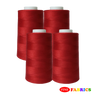 Sewing Threads: 1 Pack(4 Spools), 5000 Yds/Spool, All-Purpose, 22 Colors, Red/Purple Shades