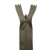 All Purpose, Plastic Invisible Zippers -18", Green Shade