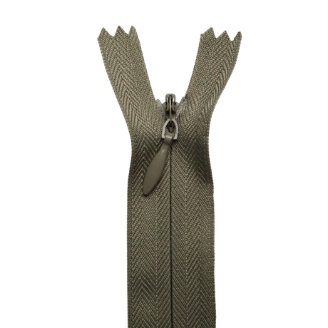 All Purpose, Plastic Invisible Zippers -18", Green Shade