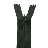 All Purpose, Plastic Invisible Zippers -18", Green Shade