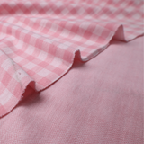 Stretch Gingham Double Knit Fabric/Pink- By the Yard