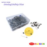 Sewing Safety Pins: 144 pcs/box, 1.5/2.0 Inches
