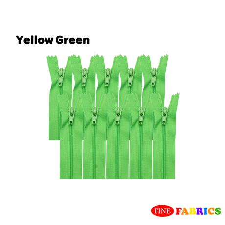 5 / 10 pcs Zippers – Assorted Colors, 18"/ 24", Closed-End, Durable Polyester & Plastic Teeth for Sewing, Crafts, DIY Projects