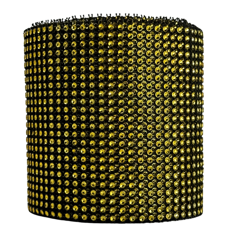 Rhinestone Mesh Rolls: 9 Colors, W: 4.75 Inches, L: 10 Yards, 24 Rows