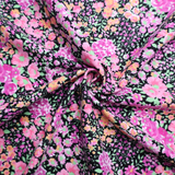 100% Cotton Flannel Fabric / Floral Printed - By the Yard