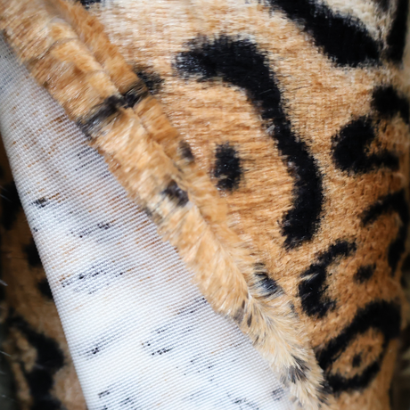 Faux Fur Fabric - Leopard Print (#FF09) By the Yard