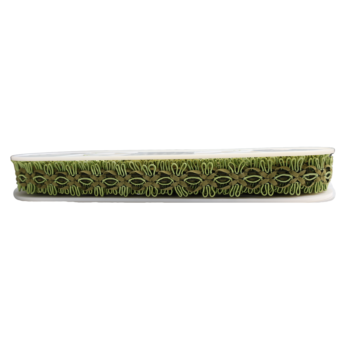 Olive Decorative Loop Trim – 1" / 10 Yards